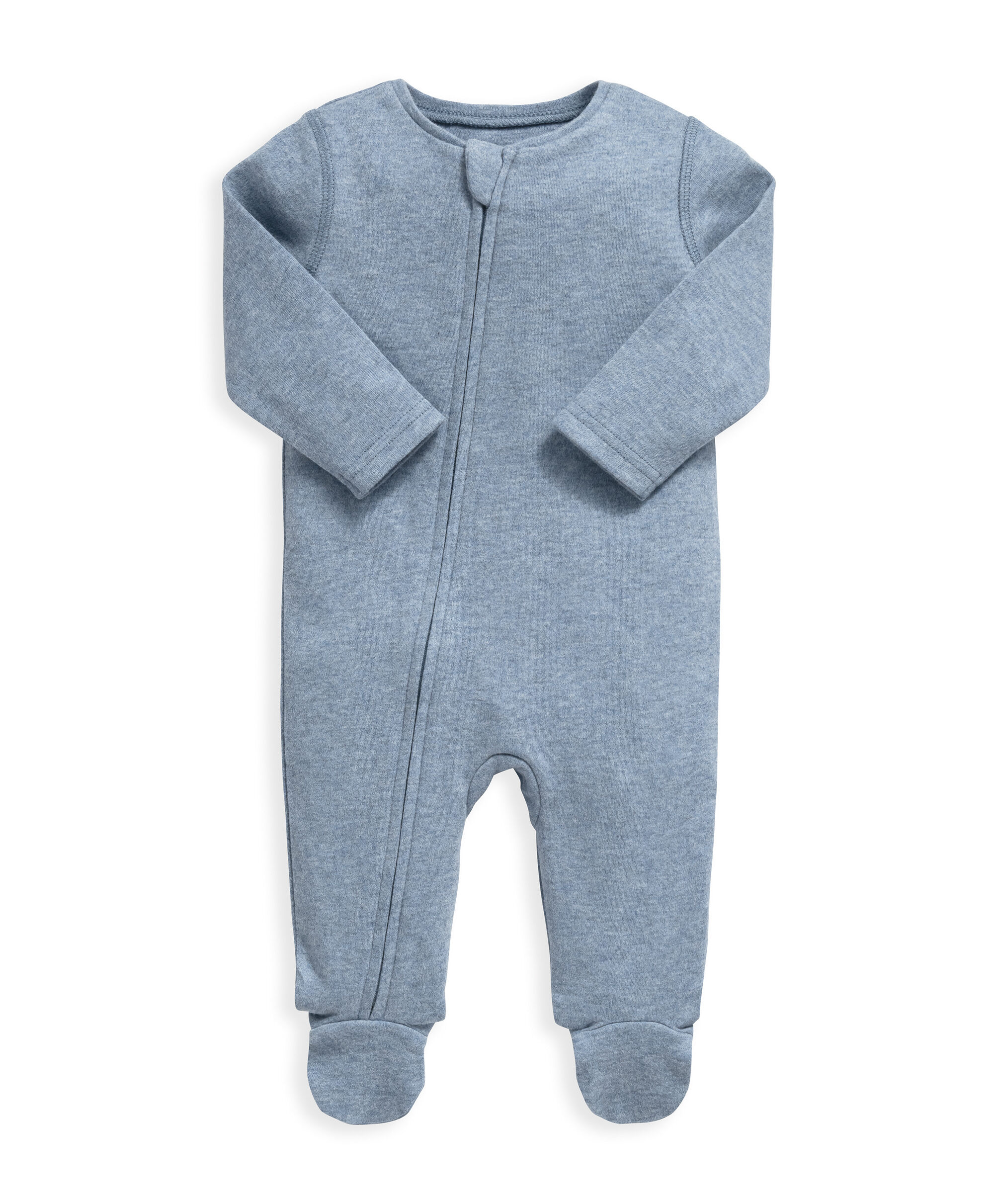 Blue Marl Zip All In One image number 1