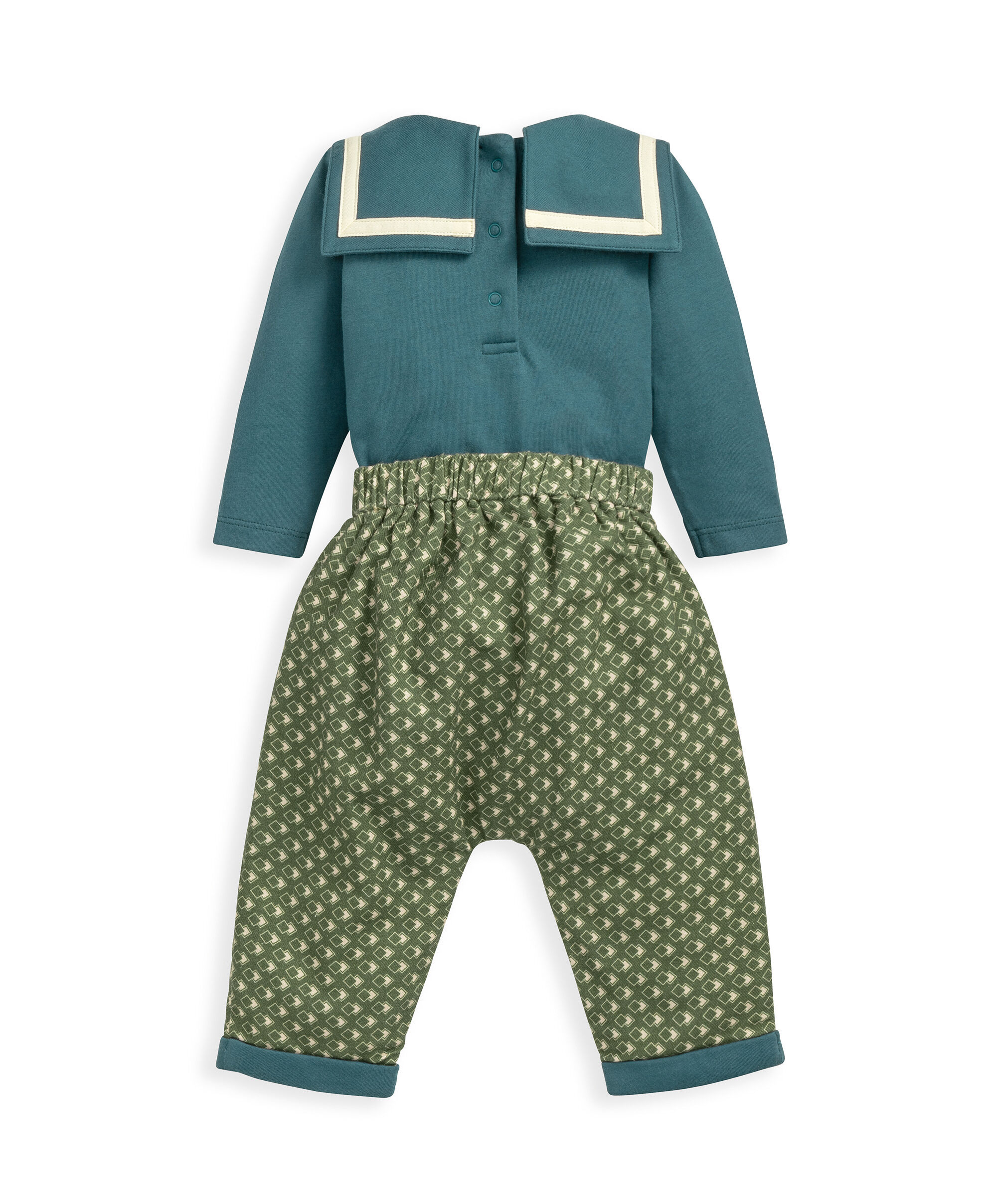 Laura Ashley Sailor Bodysuit & Trousers image number 3