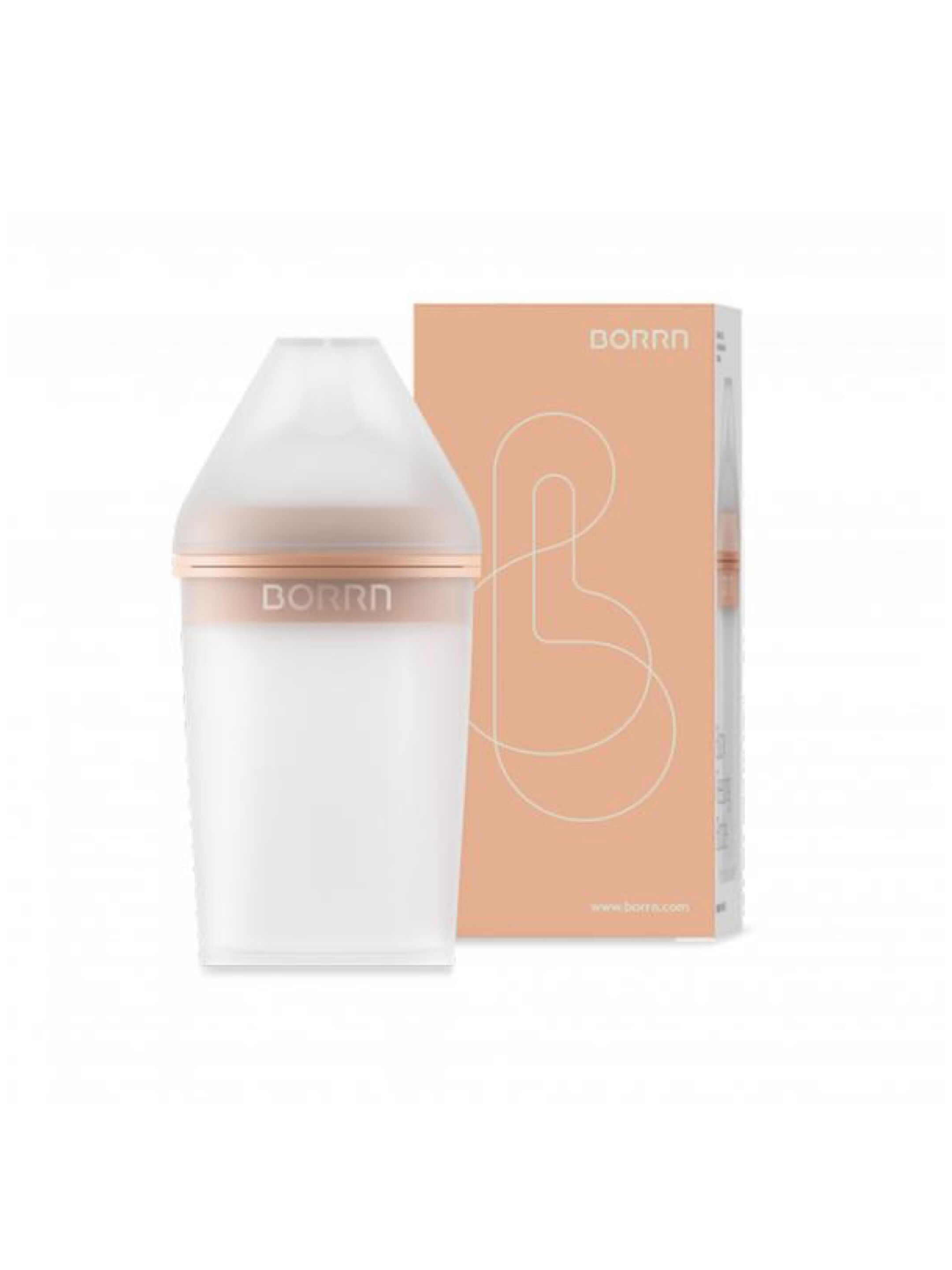 BORRN Silicone BPA Free, Non Toxic Feeding Bottle | 240ml image number 1