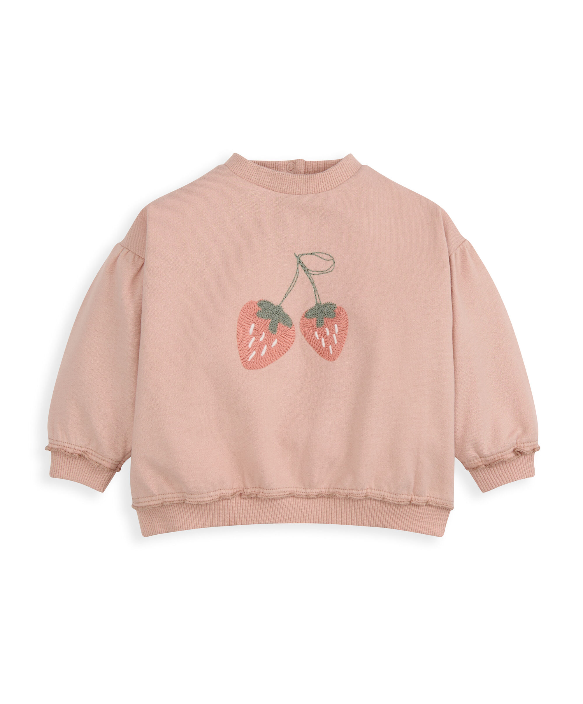 Strawberry Top & Joggers Outfit Set image number 3