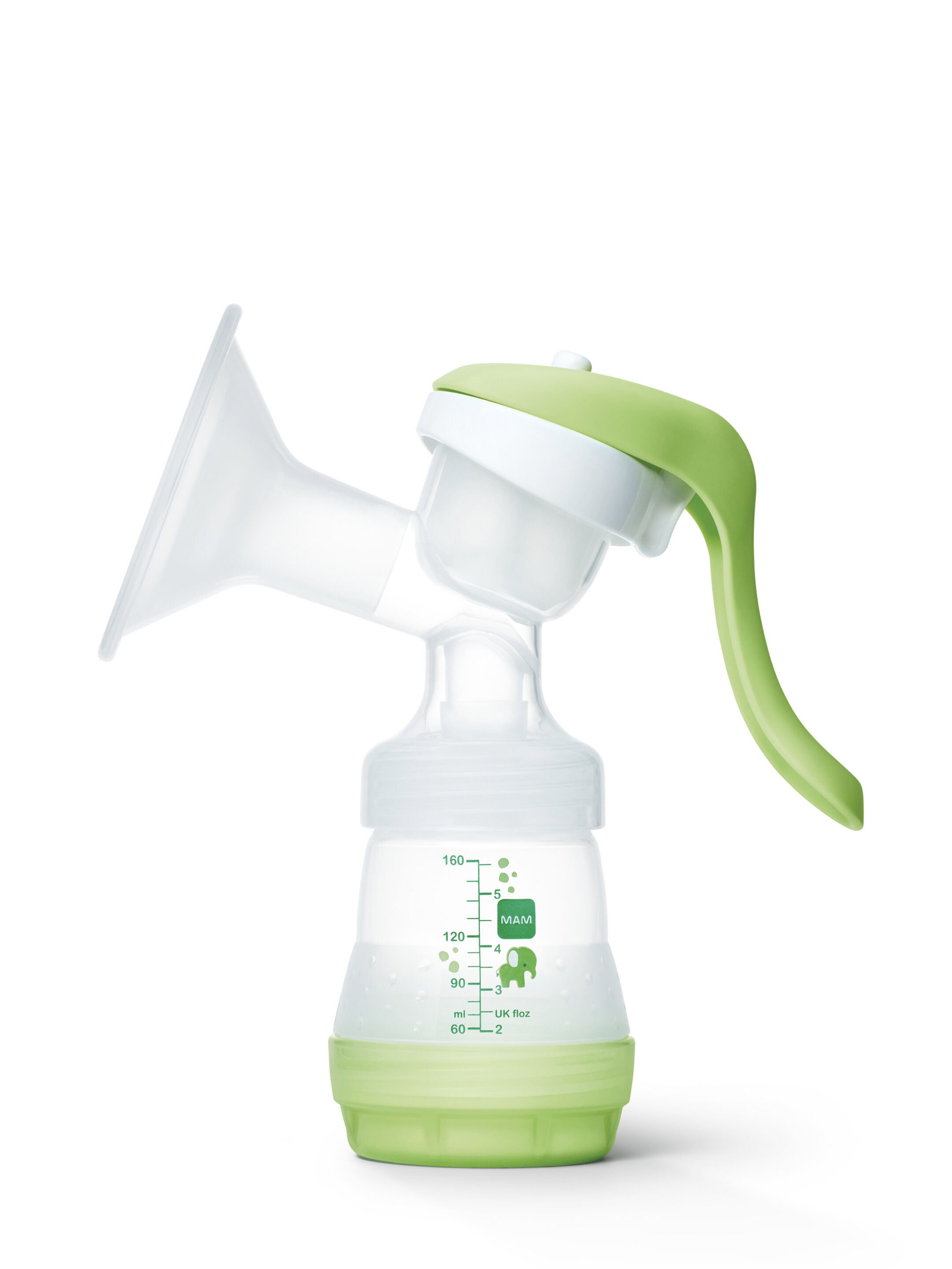 Mam Baby Breast Pump Manual Silicone Breastfeeding - 0 M+ |  Green - Pack of 1 image number 1