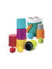 Infantino Shape Sorting Stack N' Nest Buckets - 10 Pieces image number 2