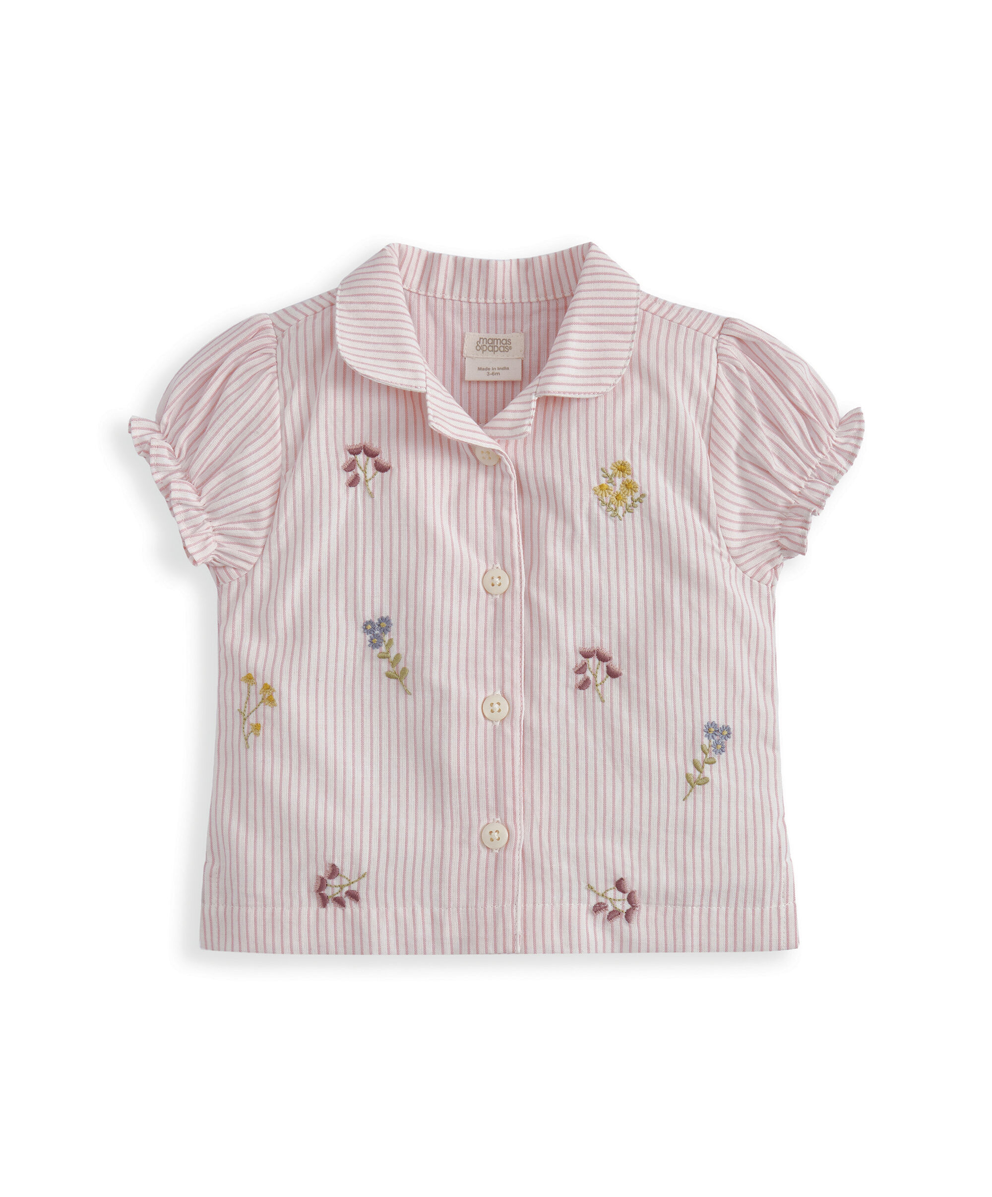 Embroidered Woven Pyjamas image number 3