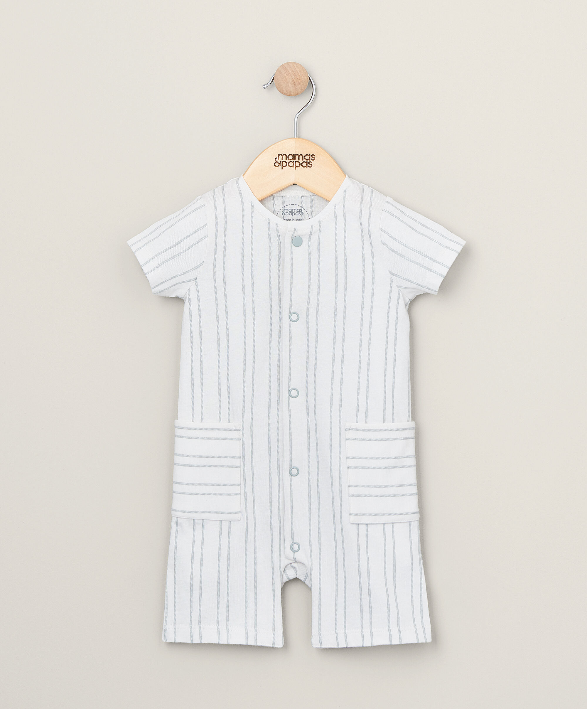 Striped Pocket Romper