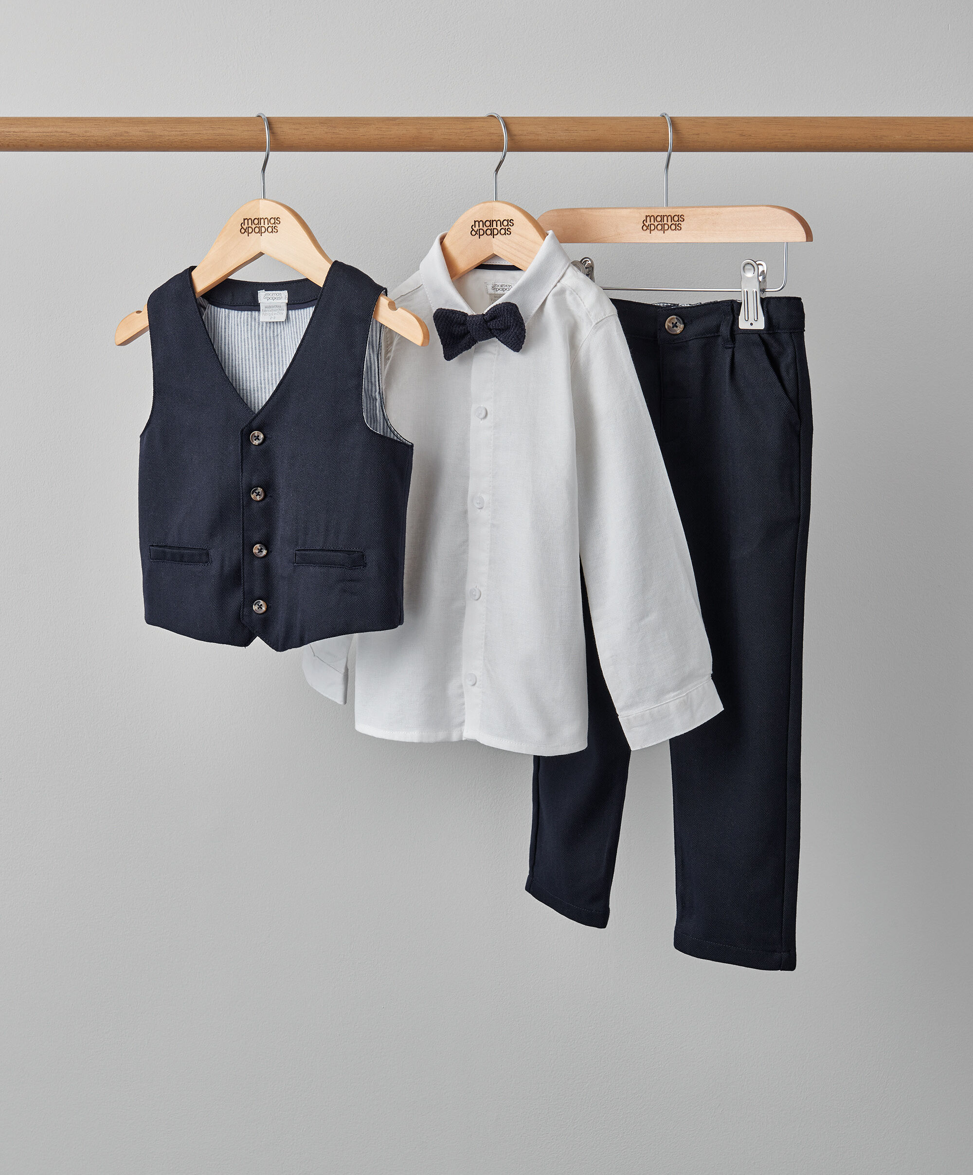 4 Piece Navy Suit with knit tie image number 1