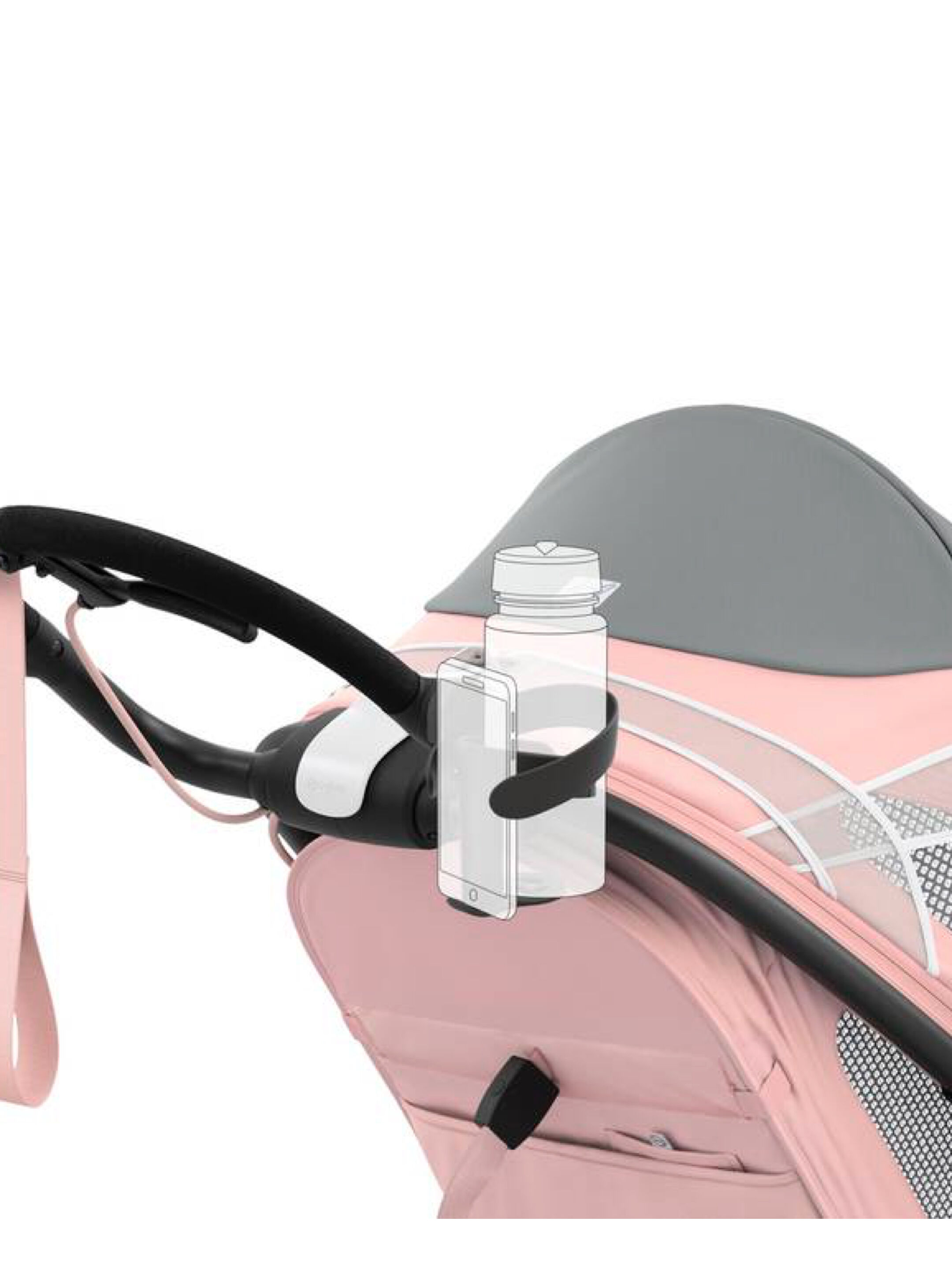 Cybex 2-in-1 Cup Holder - Black image number 2