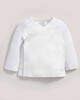 Bamboo Fabric Wrap Top White- New Born image number 1