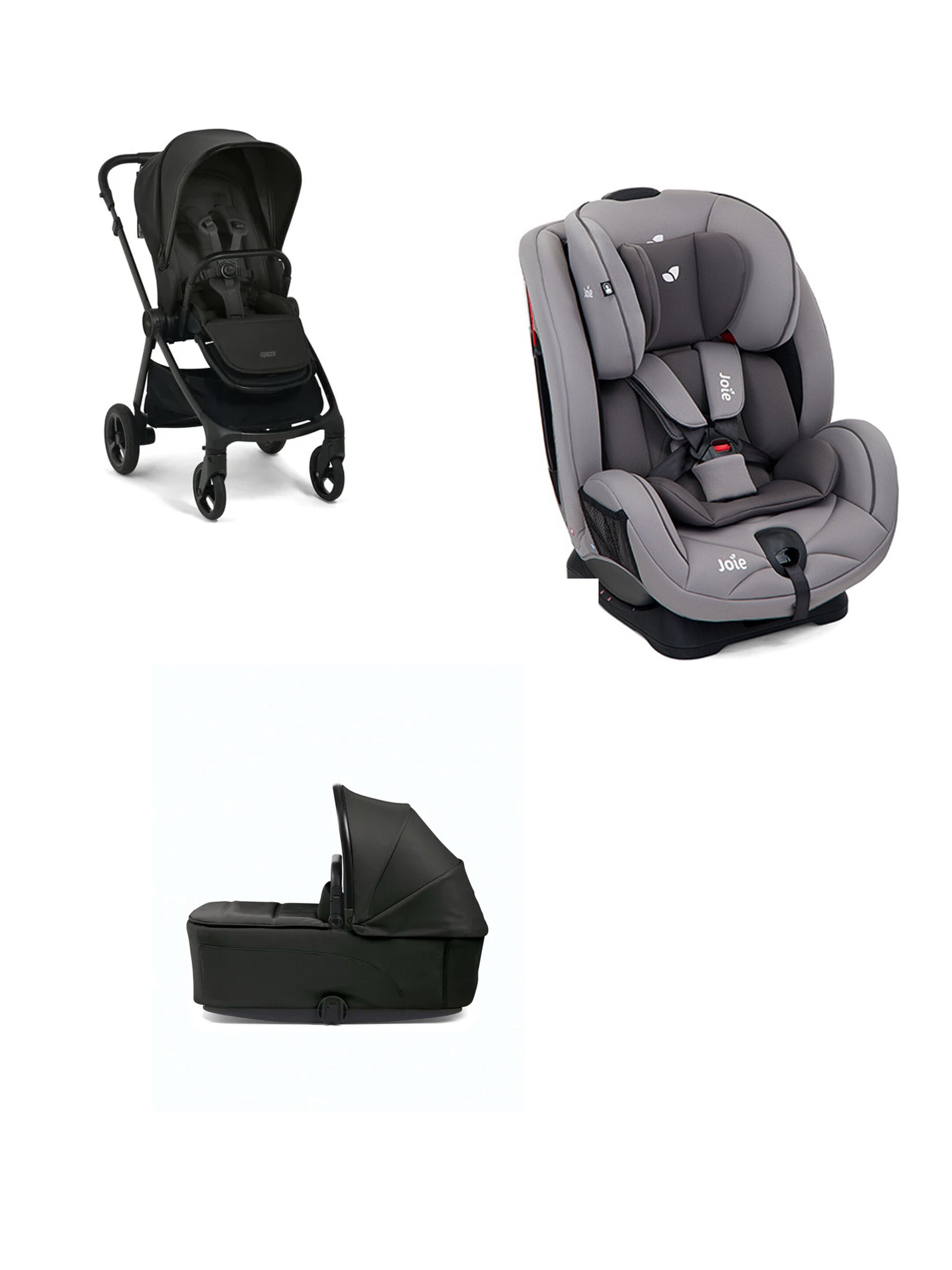 Vardo Noir Pushchair 3 Piece Bundle with Joie Stages Car Seat - Grey image number 5