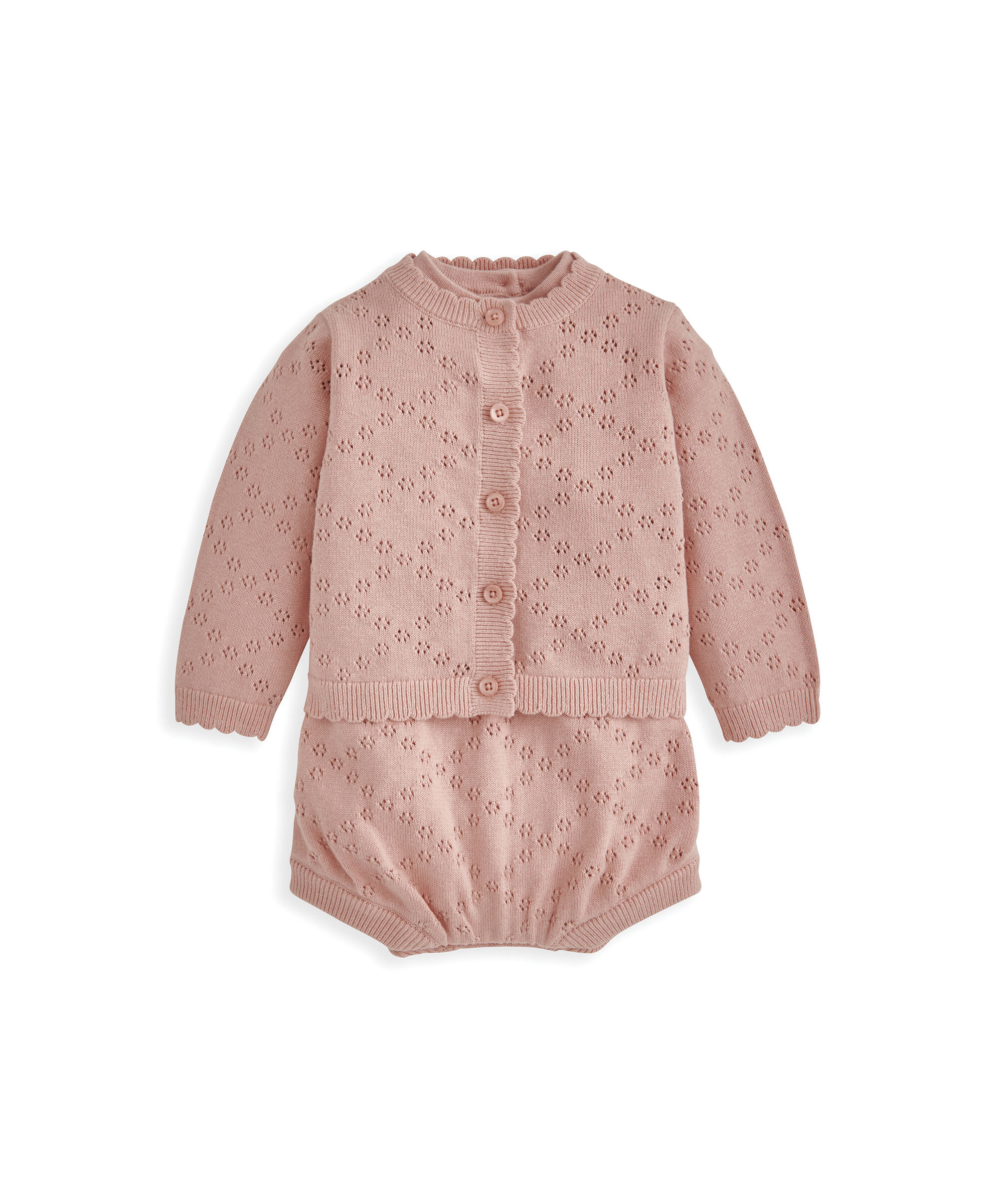 2 Piece Knitted Romper & Cardigan Set image number 2