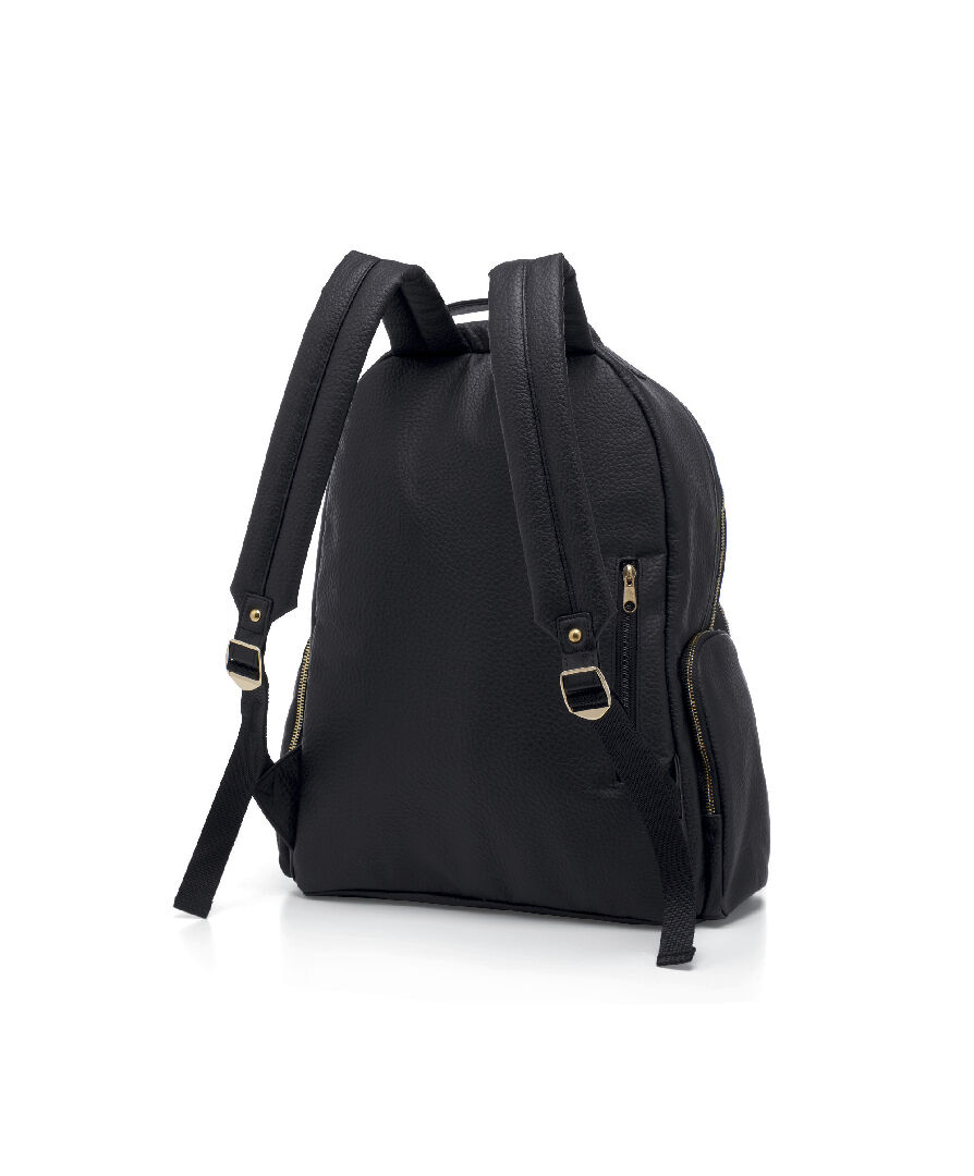 Strada Tumbled Backpack - Black And Gold image number 4