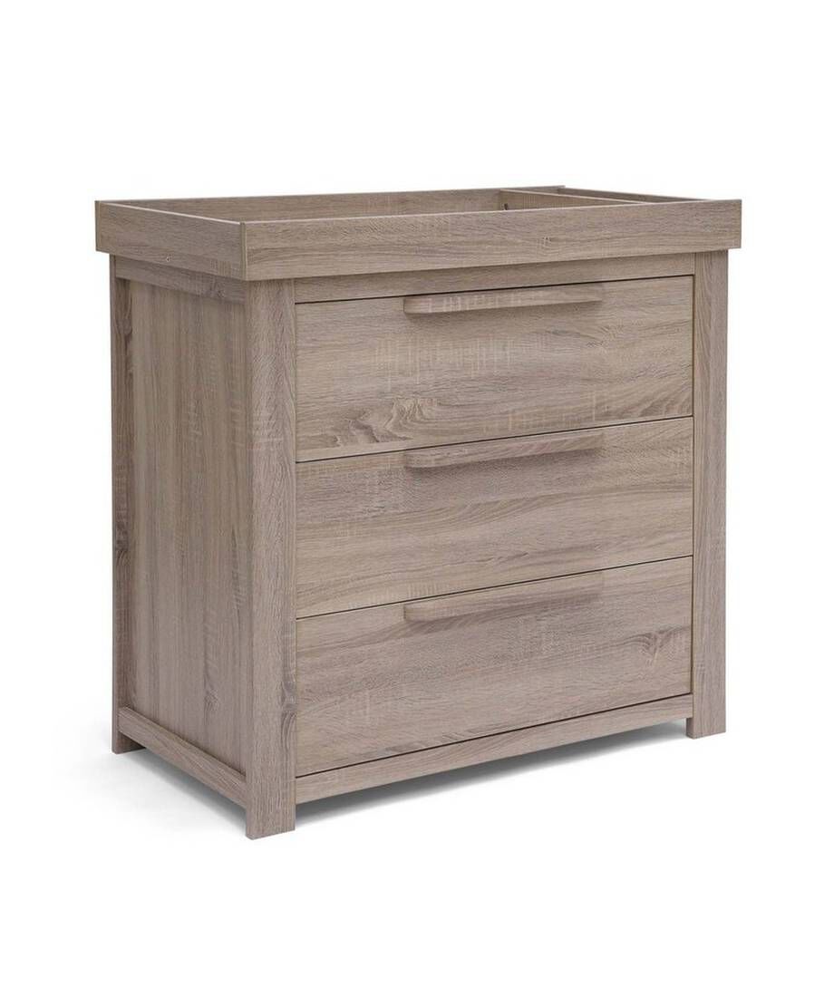 Franklin 3 Door Dresser & Changing Unit - Grey Wash image number 2