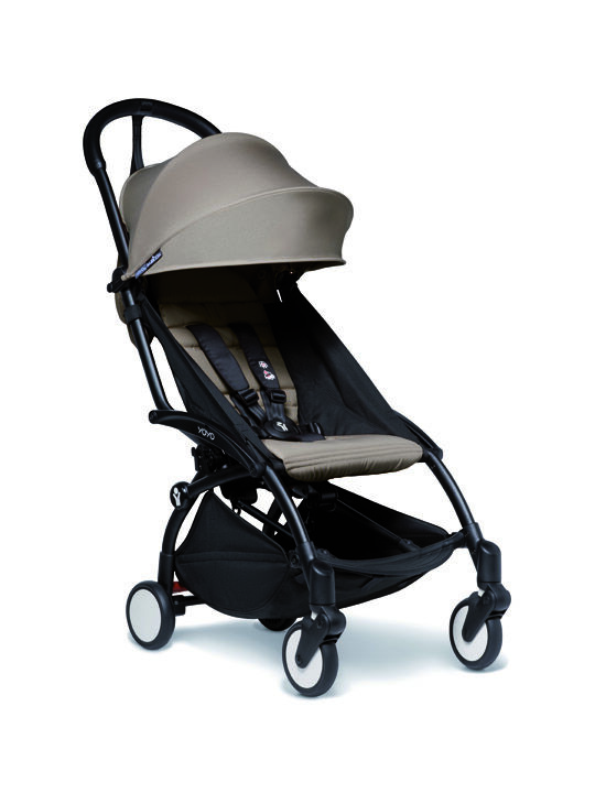 YOYO2 Stroller Black Frame with Taupe 6+ Color Pack image number 1