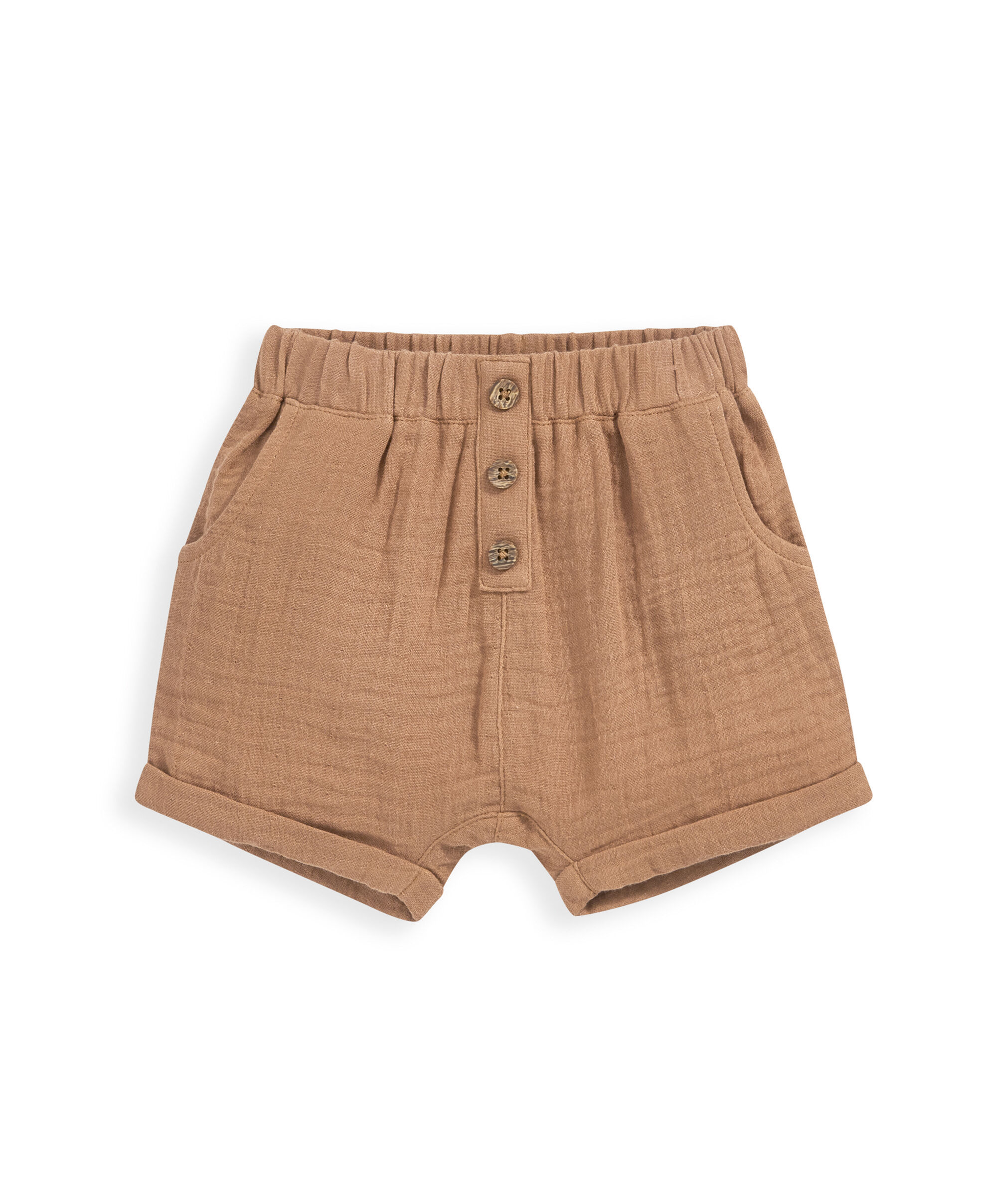 Brown Linen Short image number 2