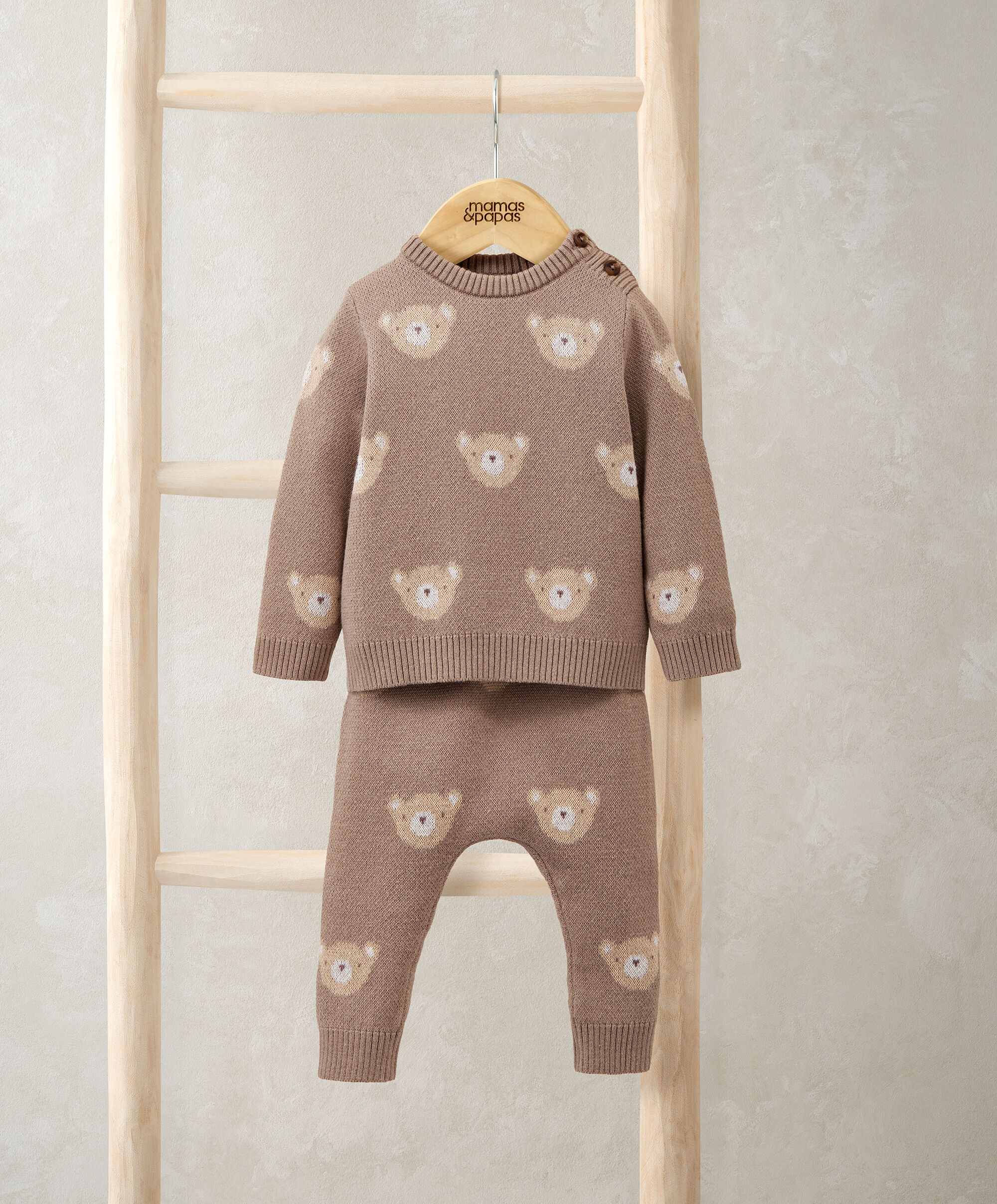 2 Pc Bear Knit Set image number 1