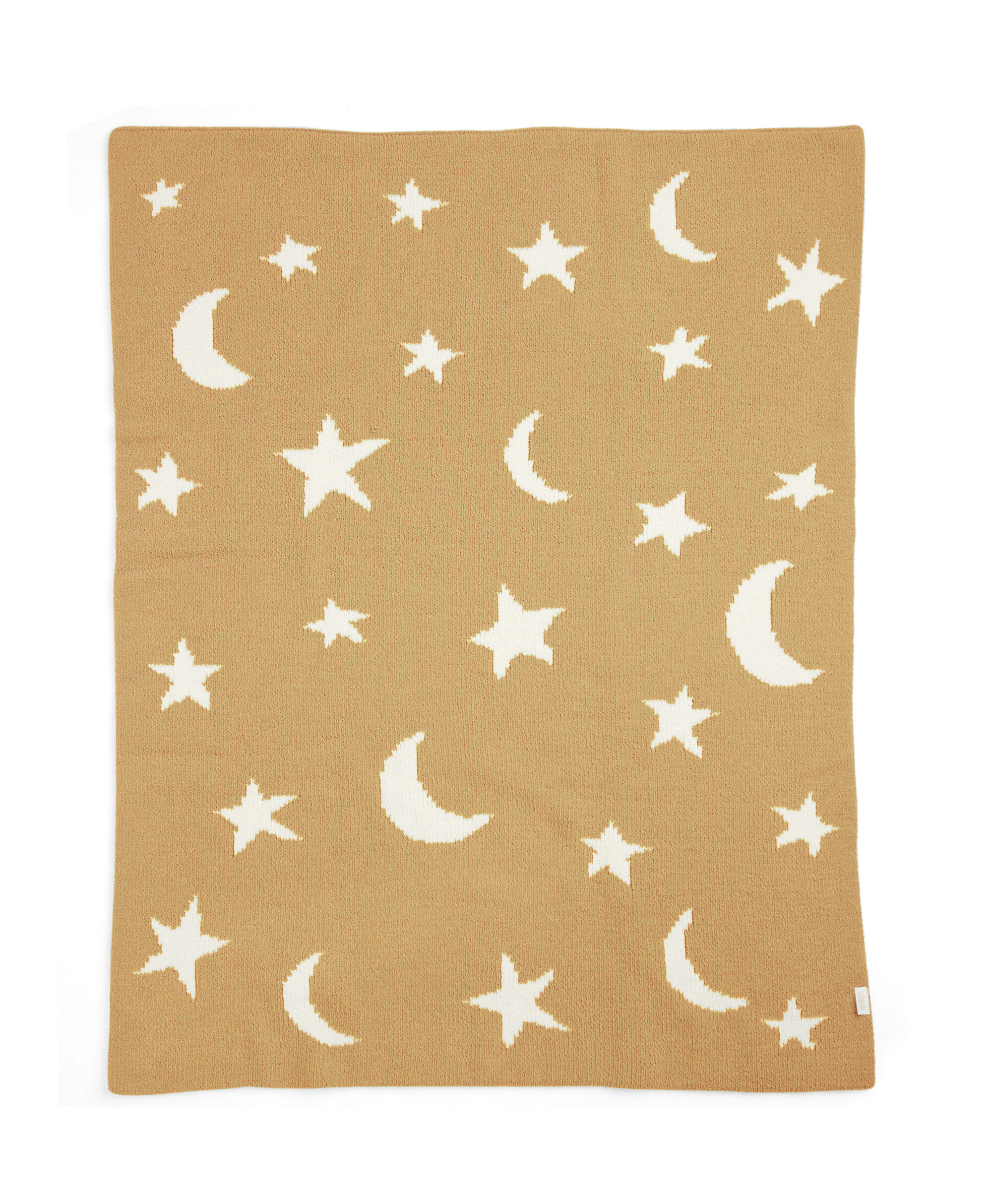 Chenille Blanket - Mustard Moon/Star image number 4