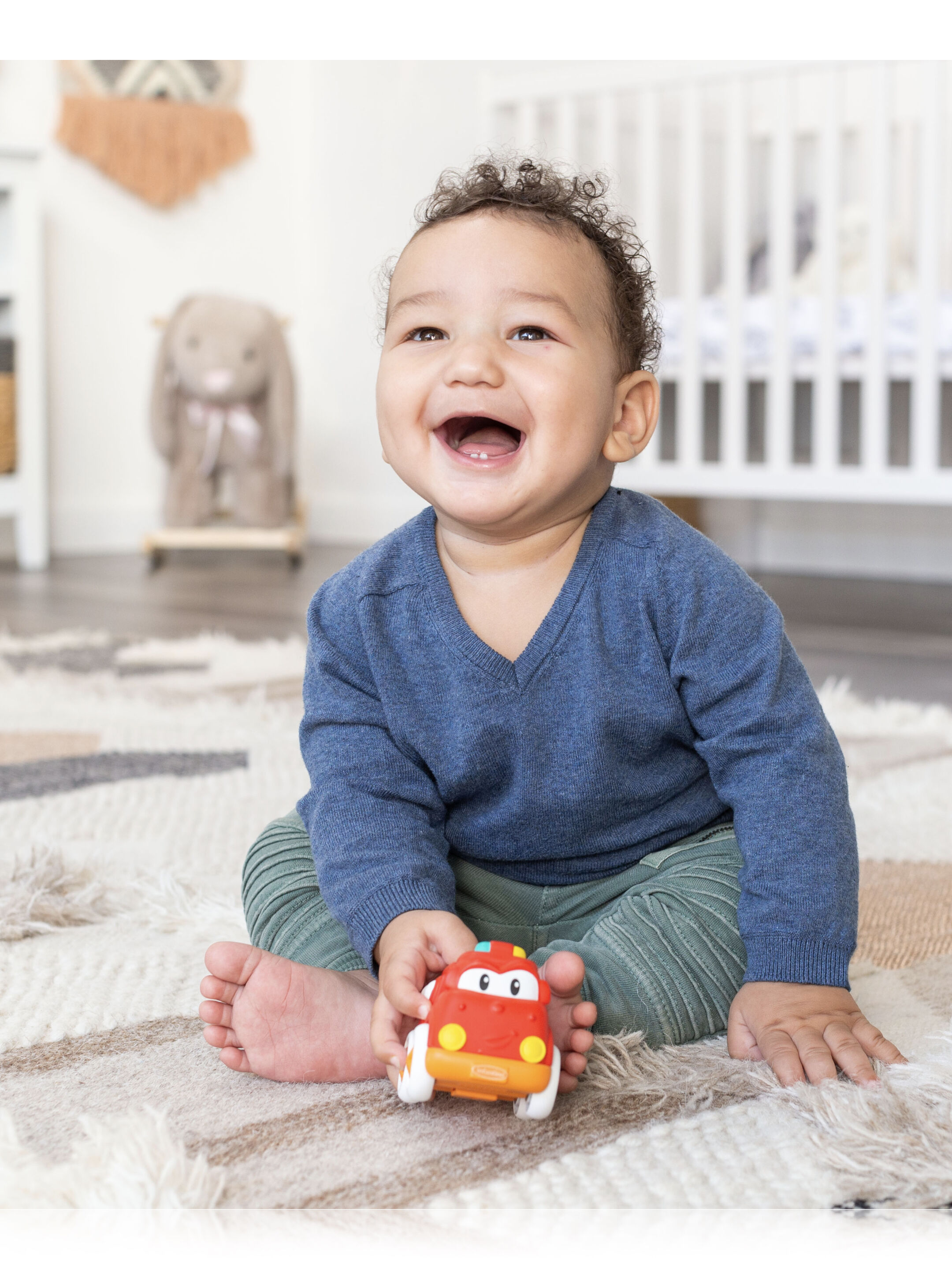 Infantino Grab & Roll Soft Wheels - Fire Engine image number 2