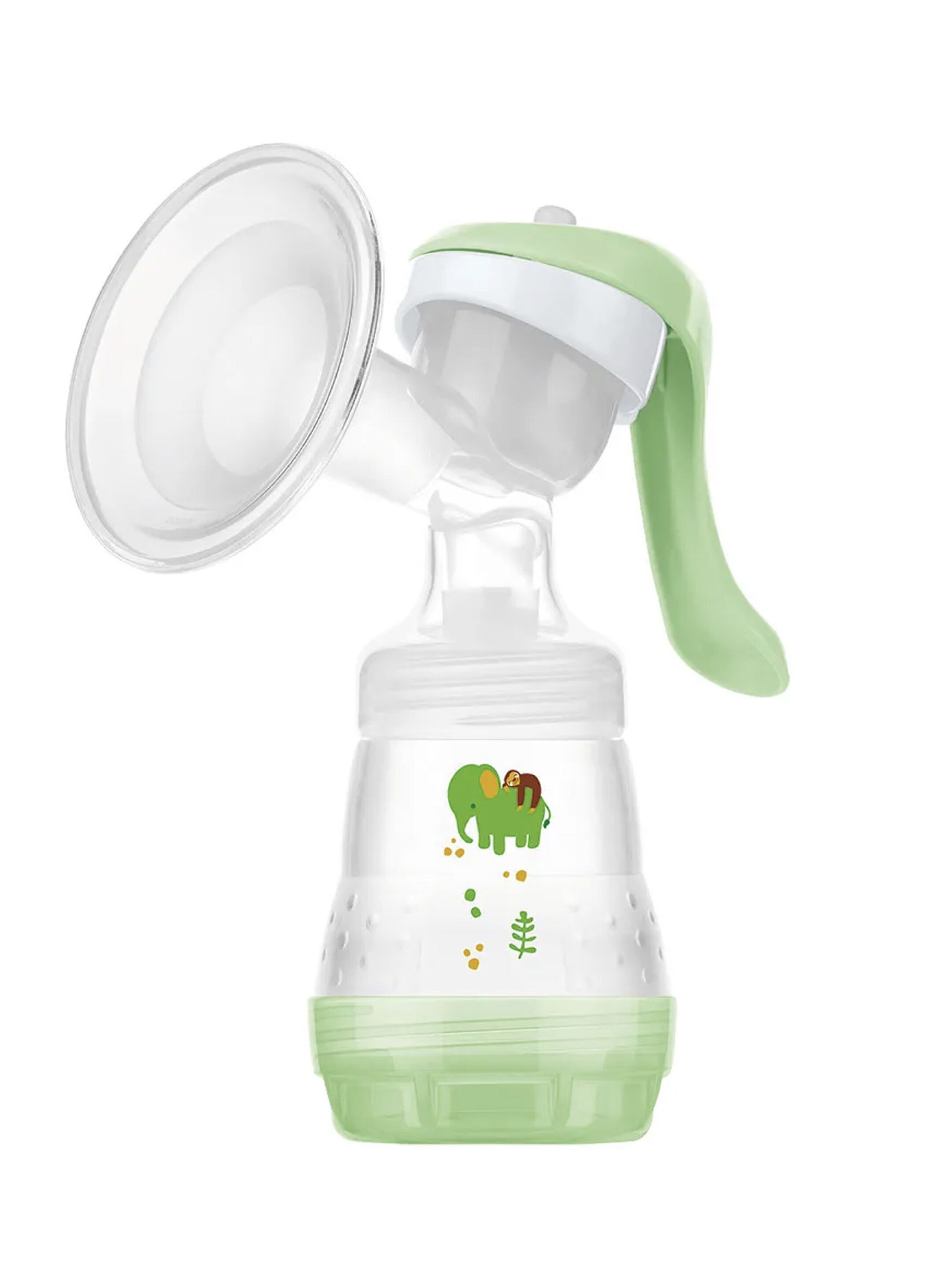 Mam Baby Breast Pump Manual Silicone Breastfeeding - 0 M+ |  Green - Pack of 1 image number 2