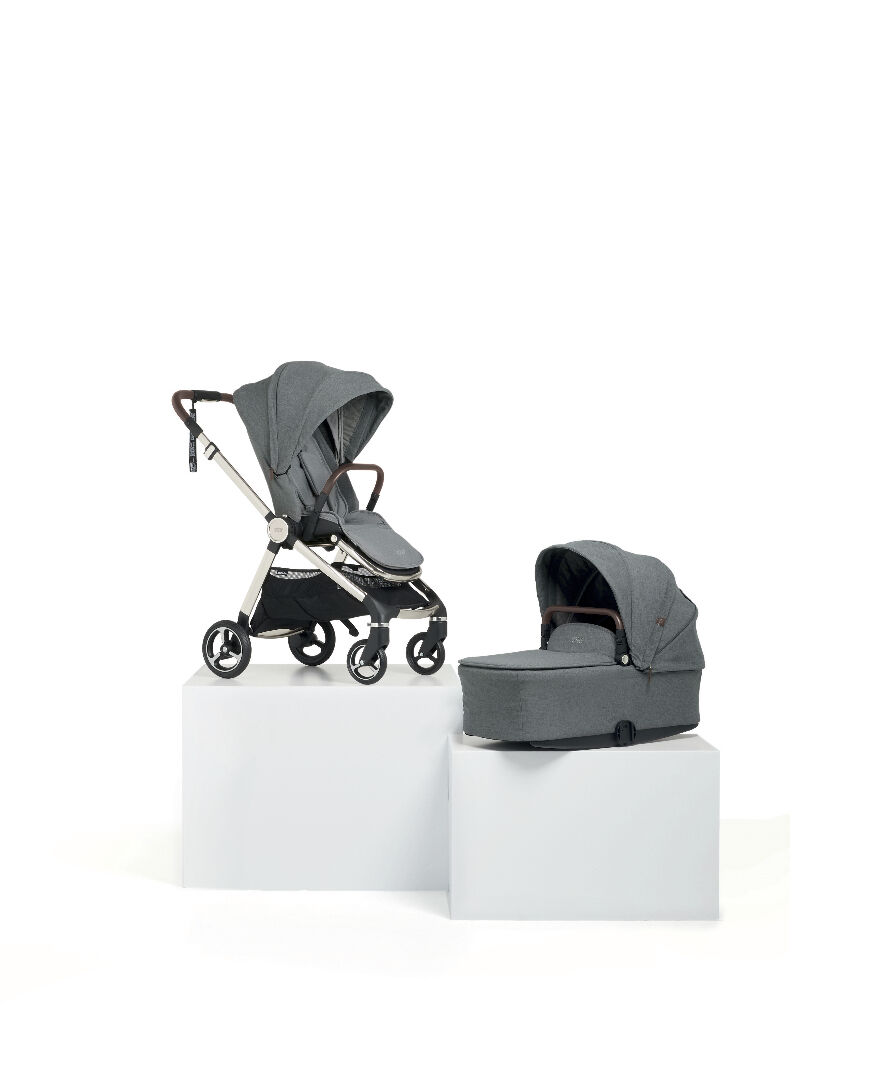 Strada Grey Melange Pushchair with Grey Melange Carrycot
