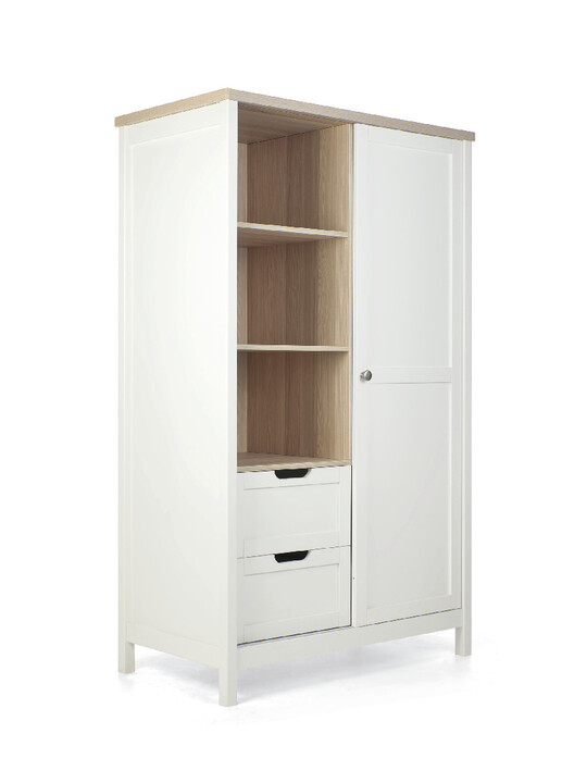 Harwell 2 Piece Cotbed Set with Wardrobe- White image number 11
