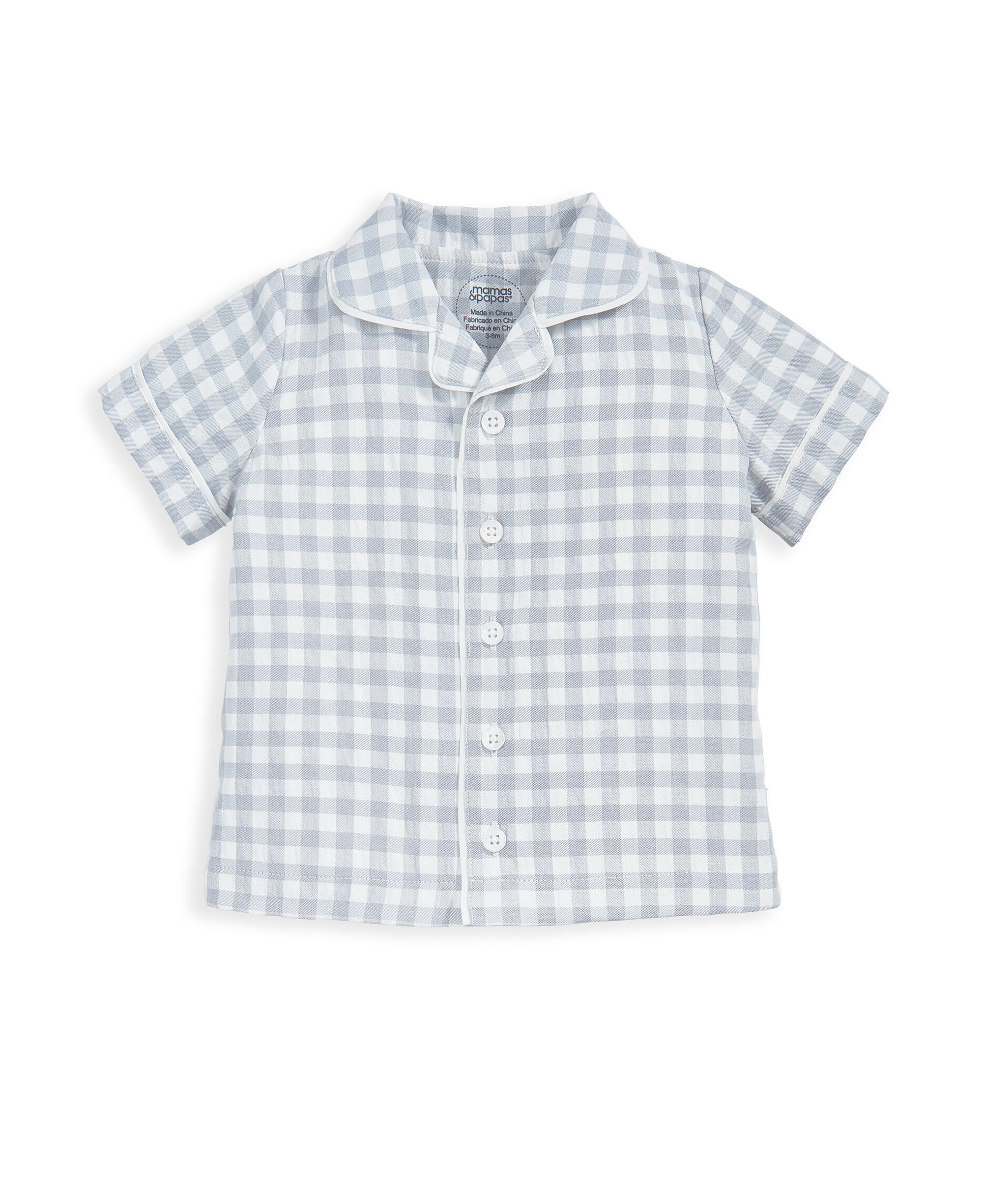 2 Piece Blue Gingham PJs image number 3