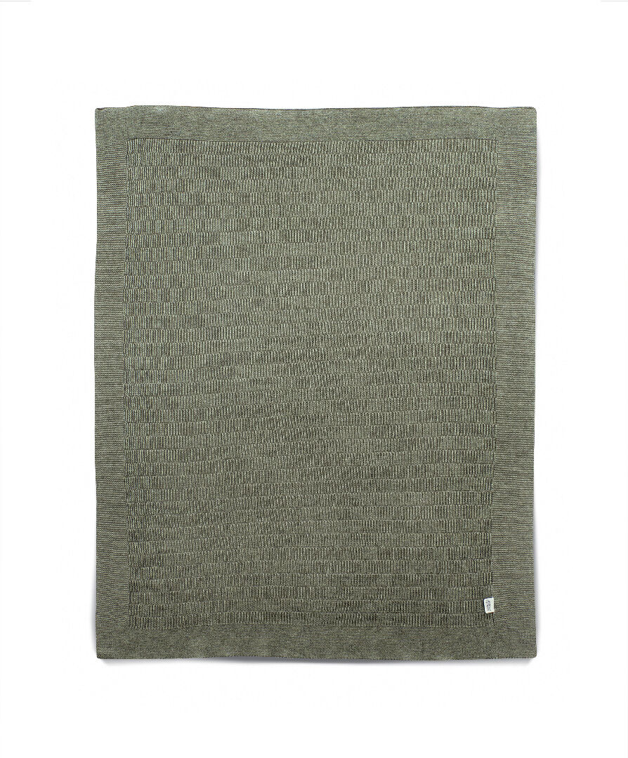 Khaki Ribbed Blanket image number 2
