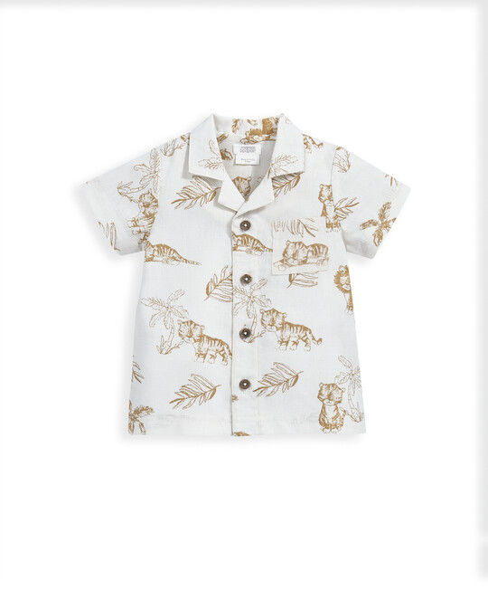 Jungle All-Over-Print Linen Shirt image number 2