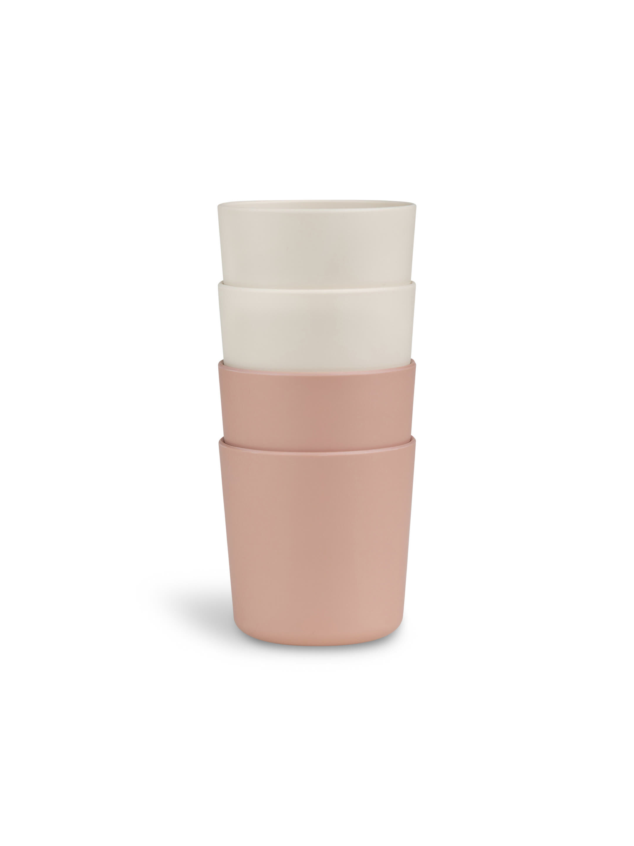 Citron Bio Based Cup Set of 4 - Pink/Cream image number 2