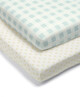 2 Pack Fitted Sheets - Gingham image number 1