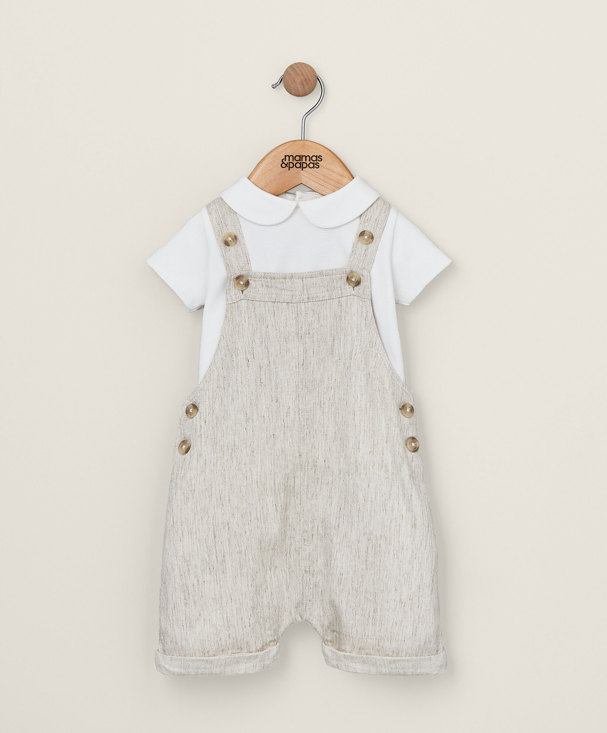 2 Piece Dungaree & Bodysuit Set image number 1