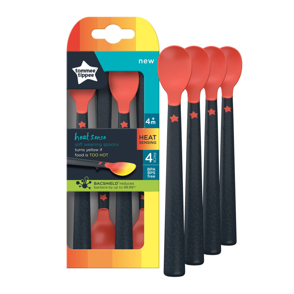 Tommee Tippee 3 x Heat Sensing Weaning Spoons image number 1