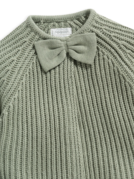 Bow Cardigan - Green image number 3