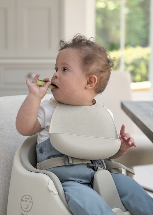 Buy Silicone Bibs (Pack of 2) Neutral Speckle Weaning Mamas