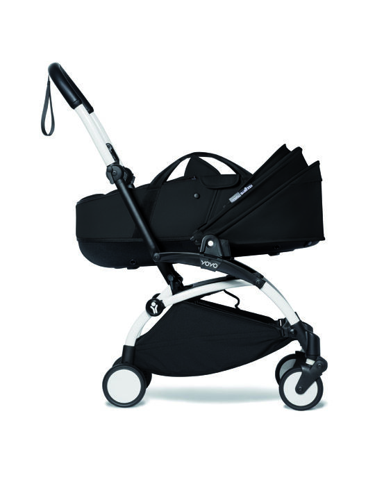YOYO2 Stroller White Frame with Black Bassinet image number 2