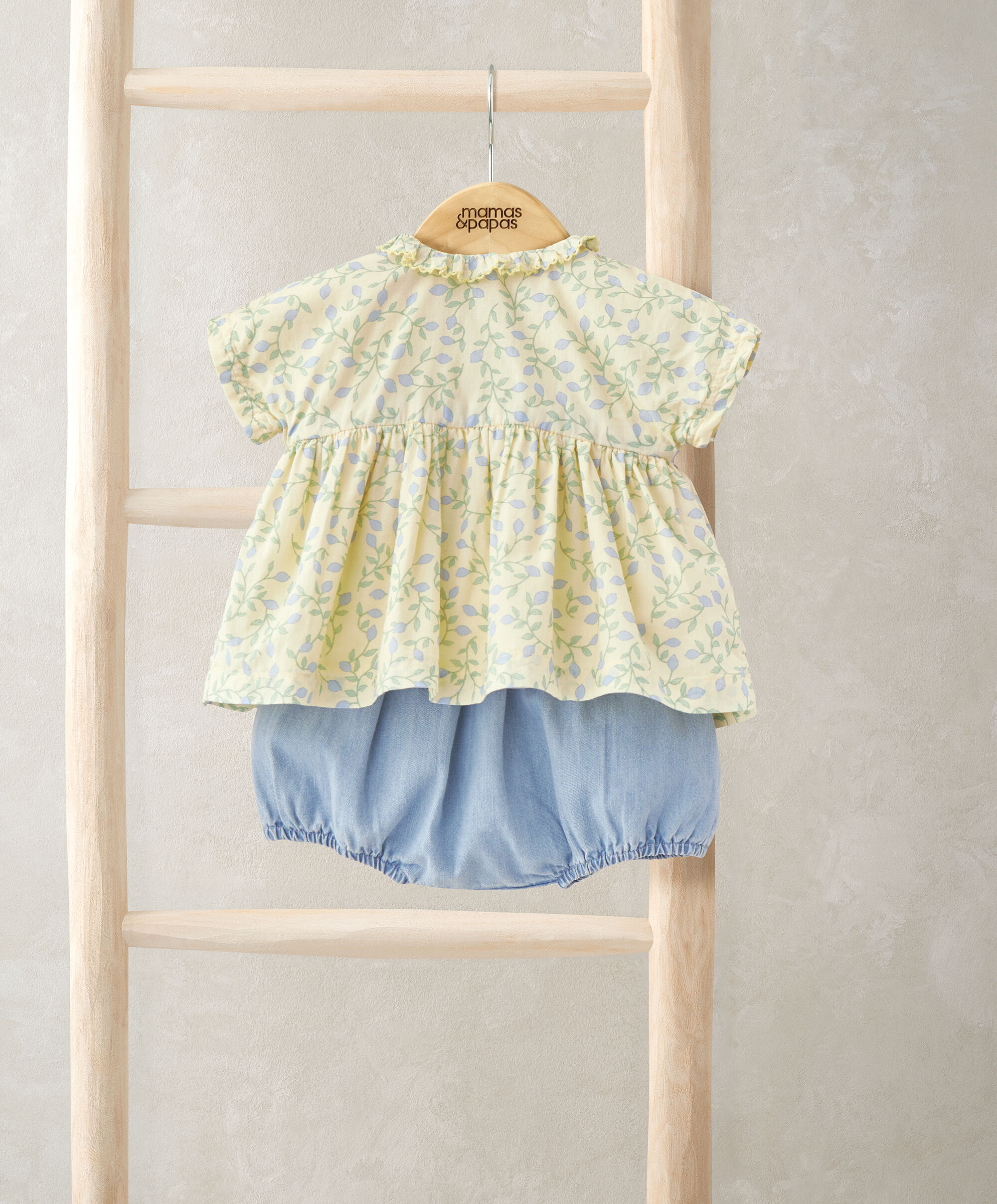 2 Piece Blouse & Bloomer Set