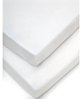Moses Fitted Sheets (Pack of 2) - White