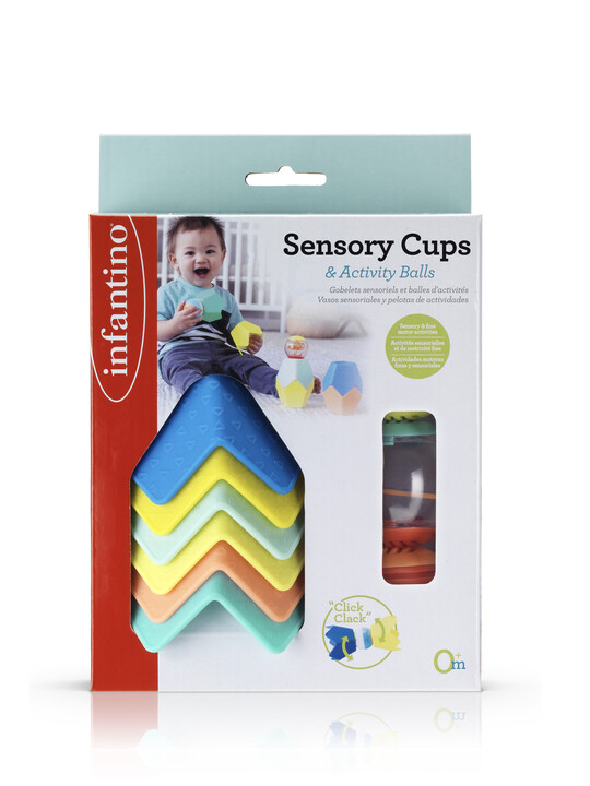 Infantino Sensory Stacking Cups & Activity Ball Set image number 3