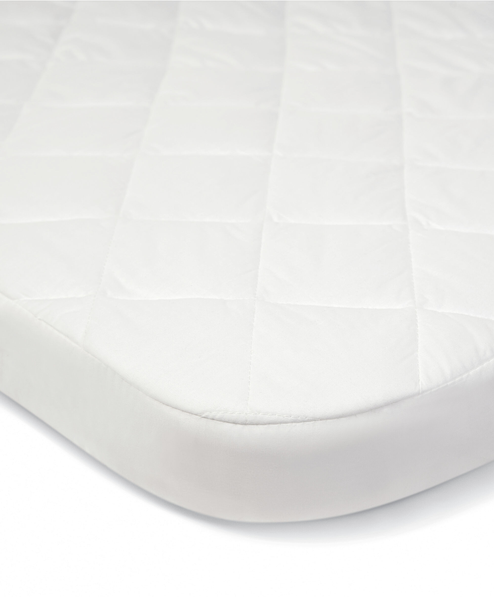 Lua Bedside Crib Mattress Protector - White image number 1