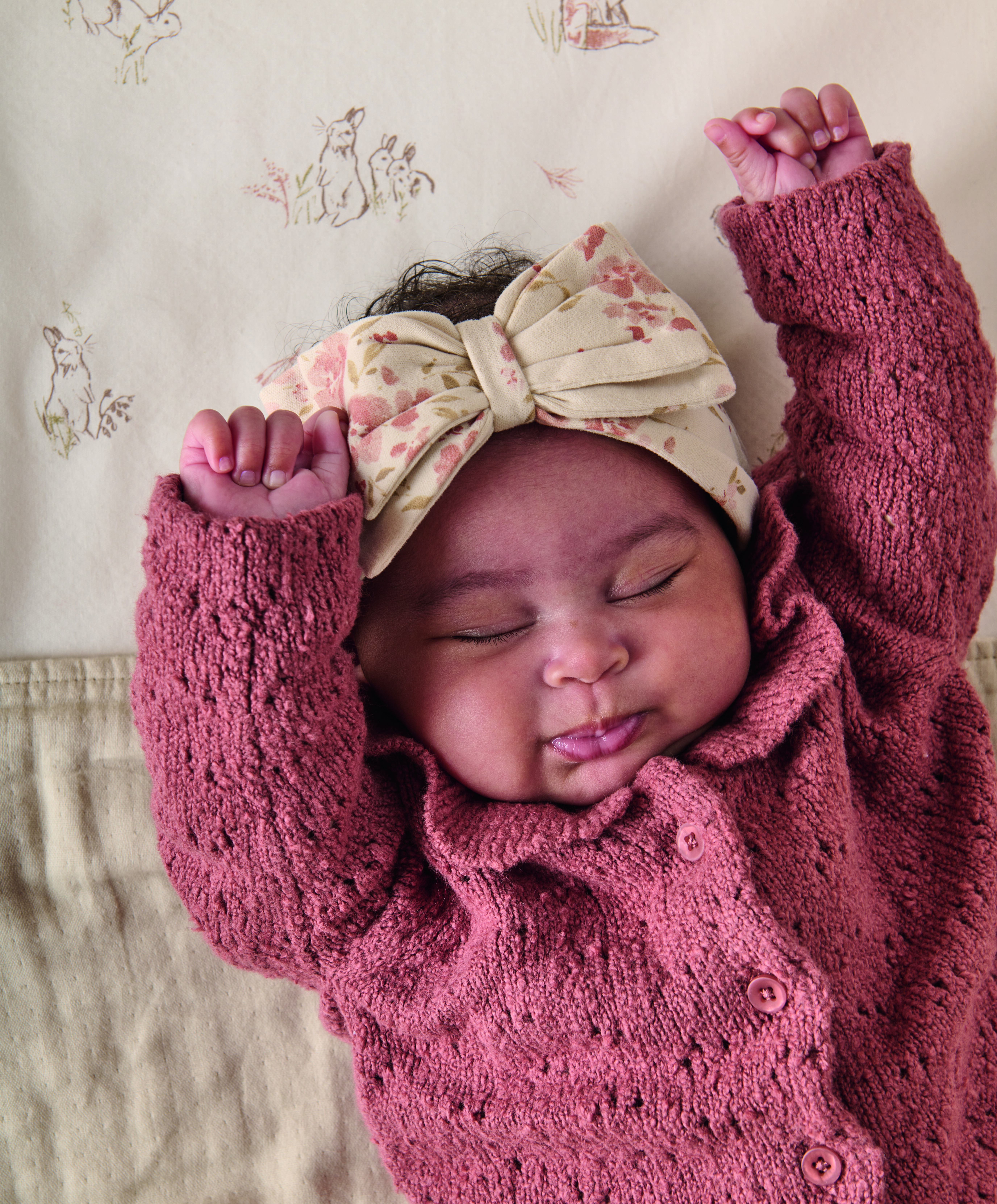 Neutral Floral Headband image number 2