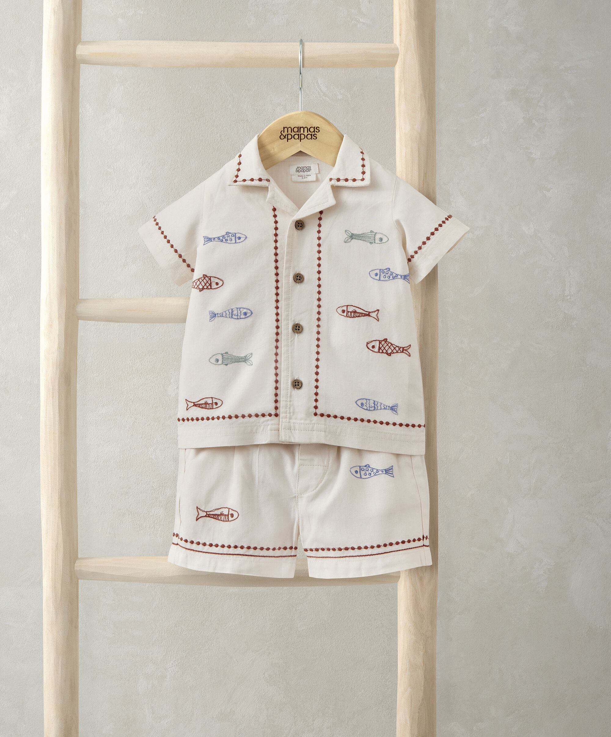 Sardine Linen Top & Shorts Set image number 1