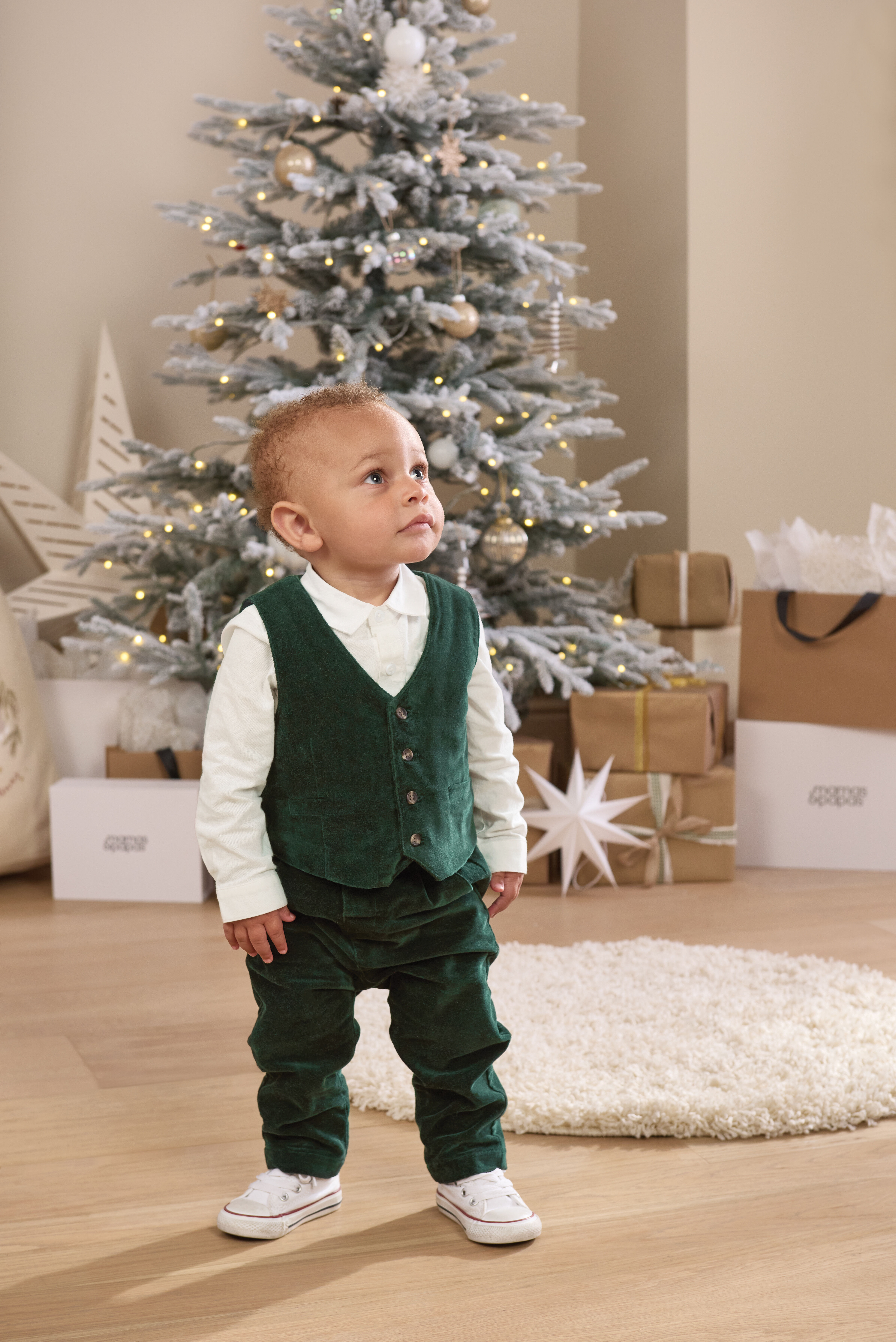 3 Piece Velour Suit Set - Emerald Green image number 10