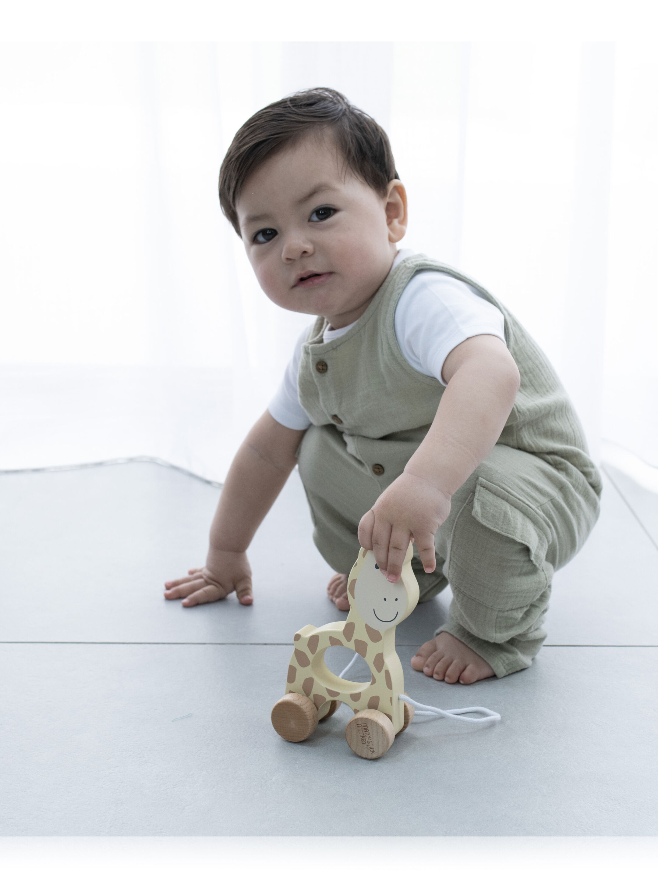 Matchstick Monkey Playtime Pull Along Animal - Gigi Giraffe