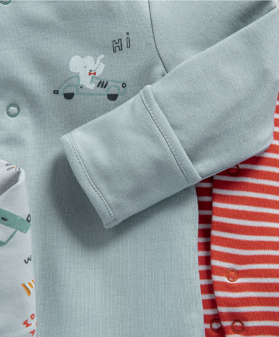 Transport Sleepsuits 3 Pack image number 5