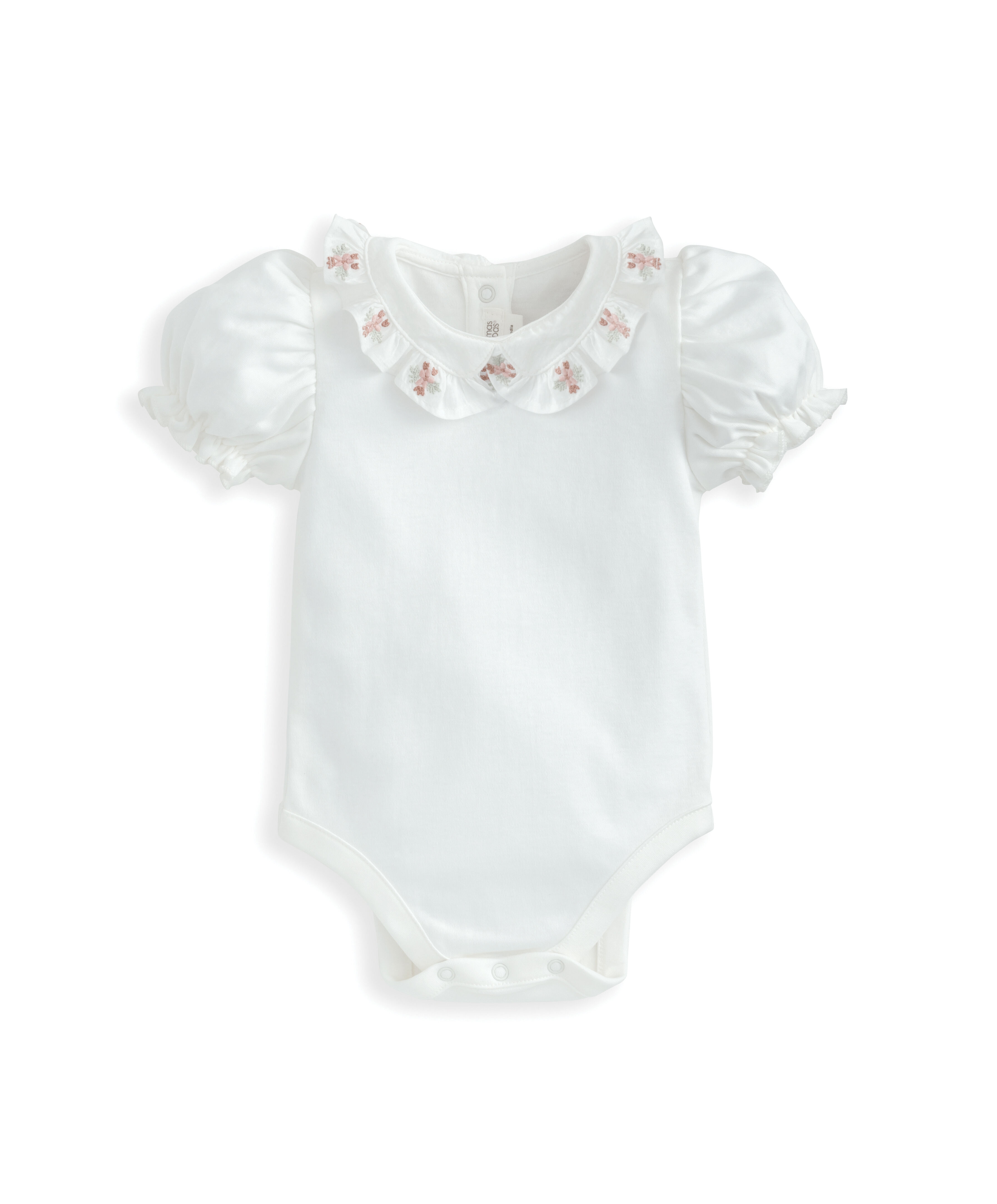 Embroidered Collar Bodysuit image number 2