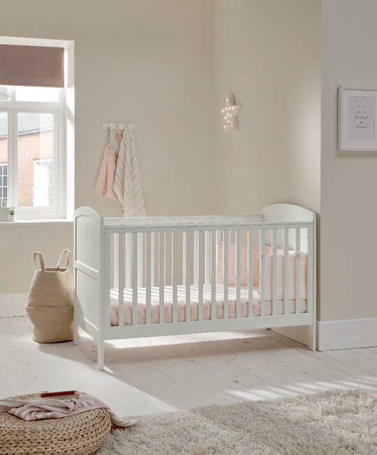 Dover Adjustable Cot to Toddler Bed - White image number 2