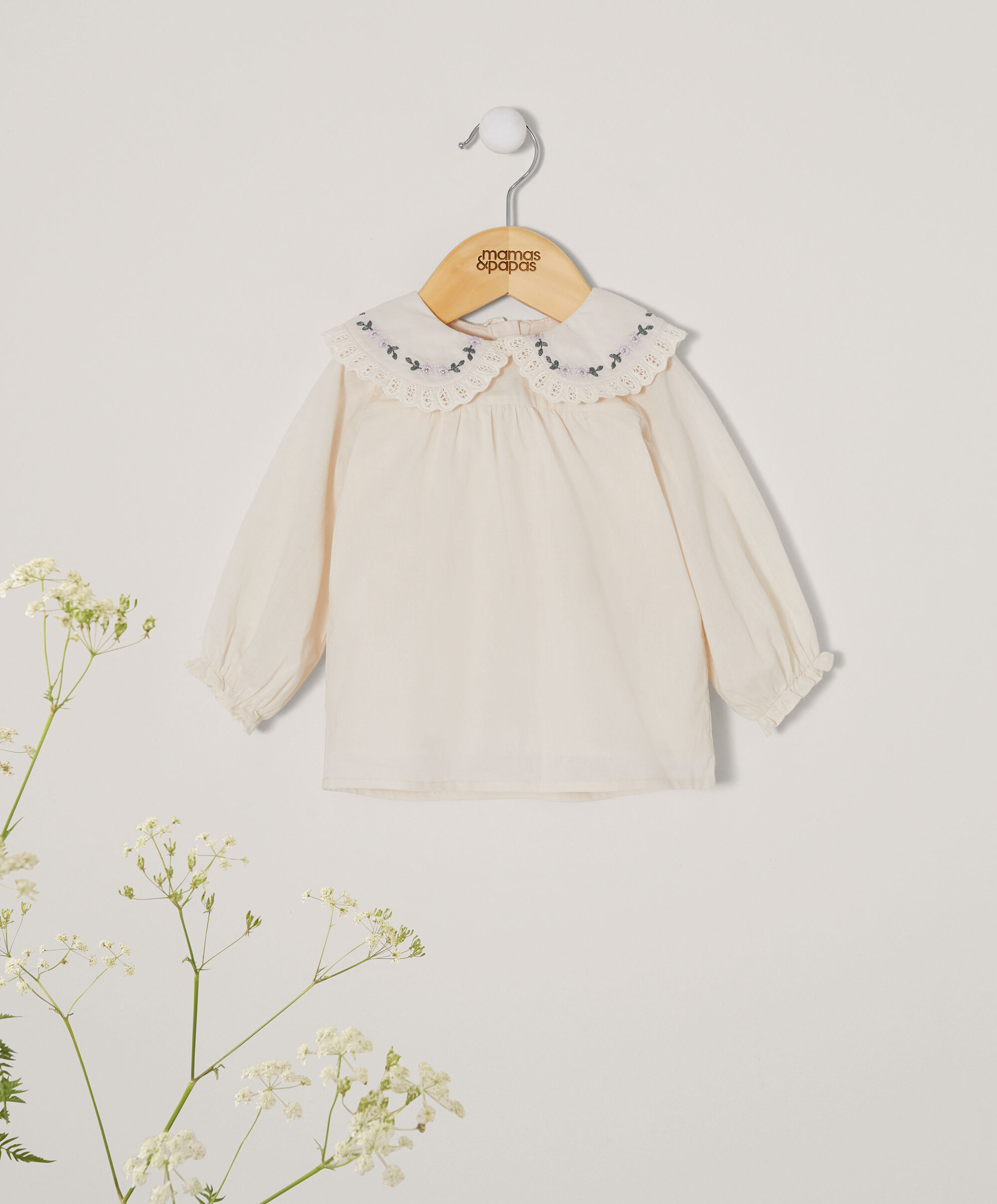 Embroidered Collar Blouse image number 3