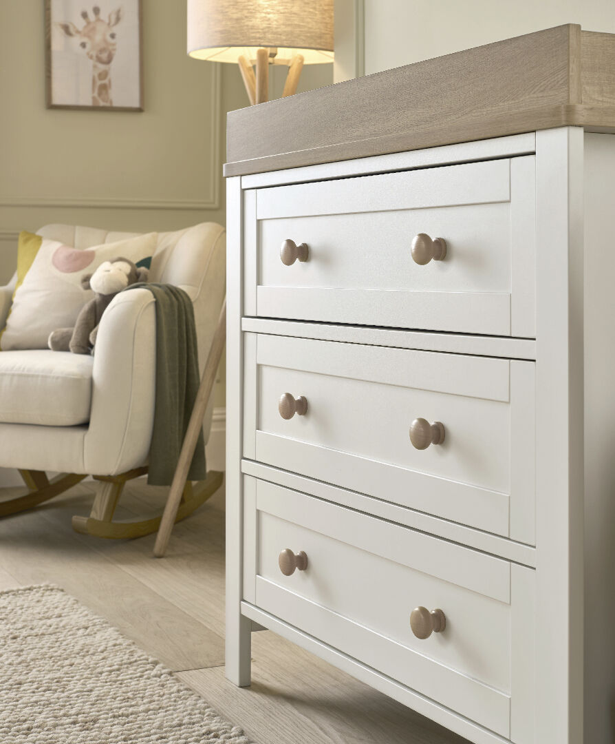 Wedmore Nursery Dresser Changer - White/Oak image number 1