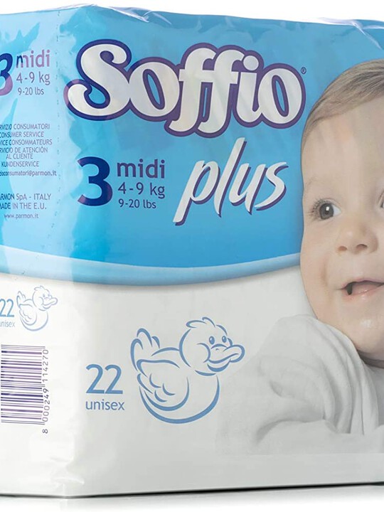 Soffio plus Soft Hug Parmon From 4Kg-9Kg, 22 Diapers image number 2