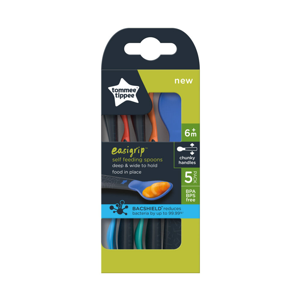 Tommee Tippee 5 x Feeding Spoons (Blue) image number 2