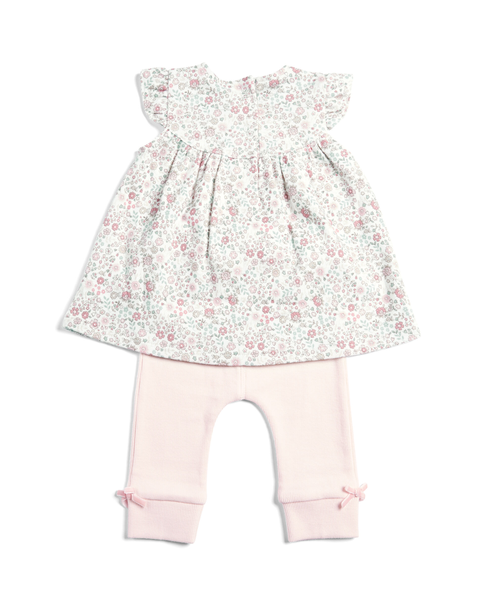 Floral Top & Ribbed Legging Set image number 2