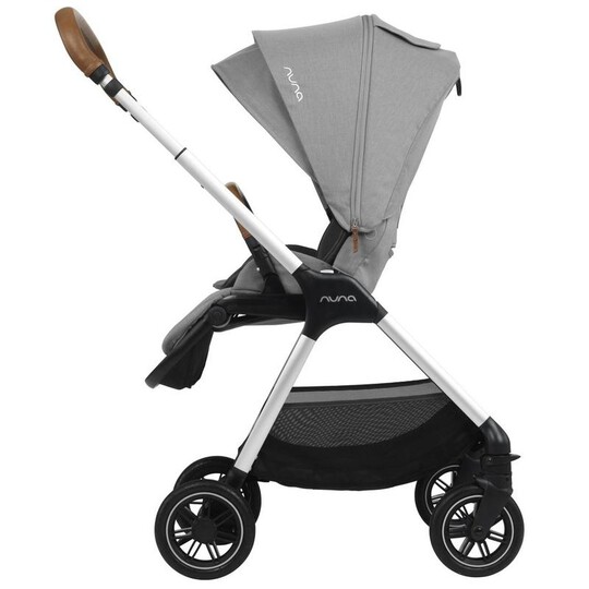 Nuna TRIV Baby Stroller with Rain Cover and Adapter - Frost image number 2